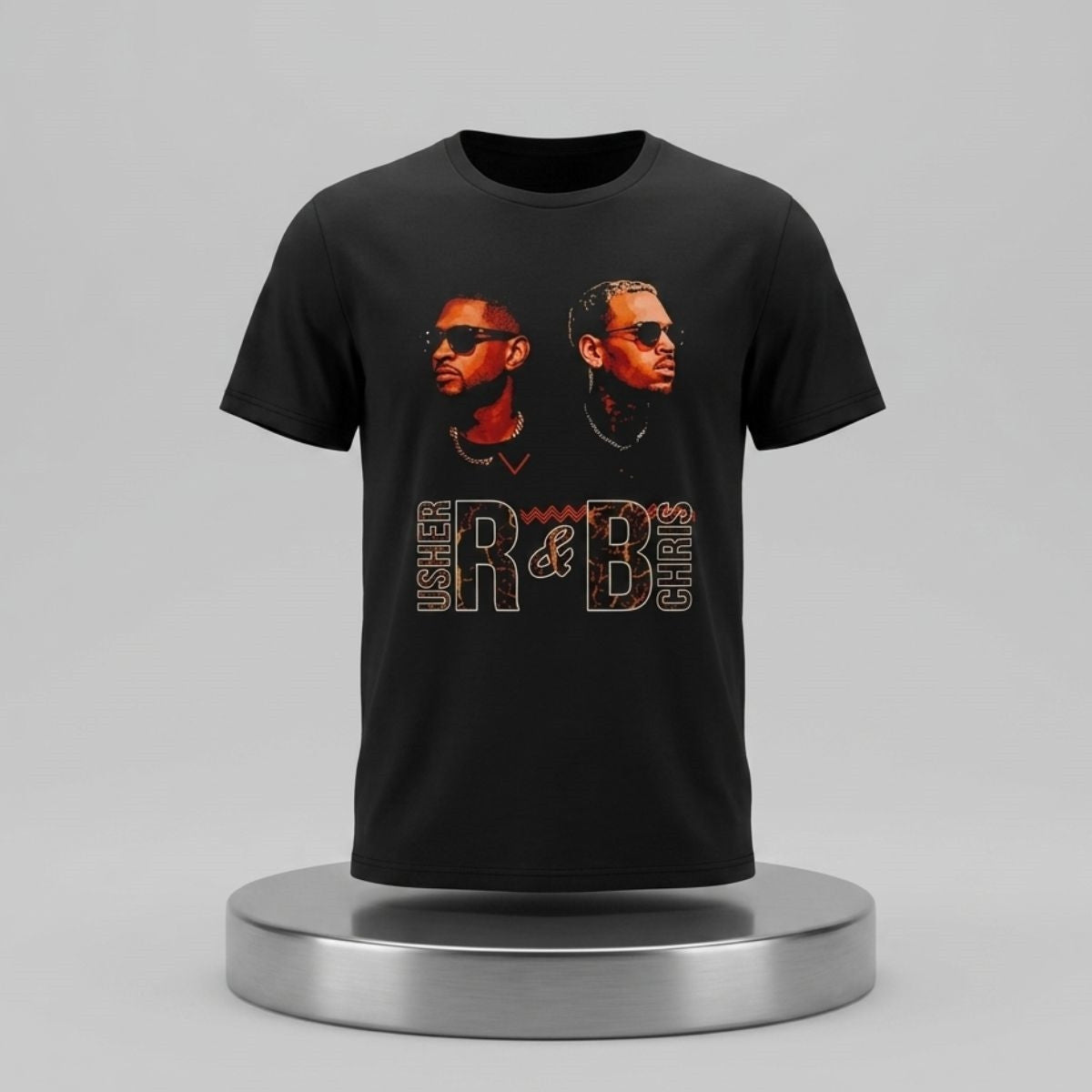 Usher And Chris Brown R&B Bootleg Style Shirt The R&B Tour Merch 2026 Gift For Fans - Merchluma