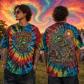 Grateful Dead Tie Dye Rat Hot Rod T-Shirt Ride Free Drift Far Shirt Gifts For Fans - Merchluma