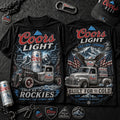 Coors Light Born In The Rockies T-Shirt Coors Light Built For The Cold Shirt Gift For Dad - Merchluma