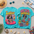 Grateful Dead Dancing Bears Tie-Dye T-Shirt Later After White Gift Ideas For Brother - Merchluma