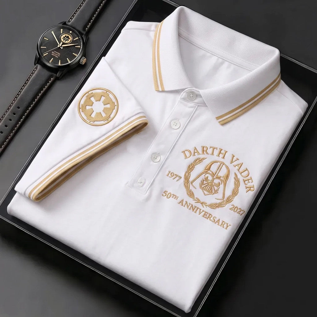Star Wars Darth Vader Merch 50th Anniversary Polo Shirt Unique Birthday Gift For Him - Merchluma