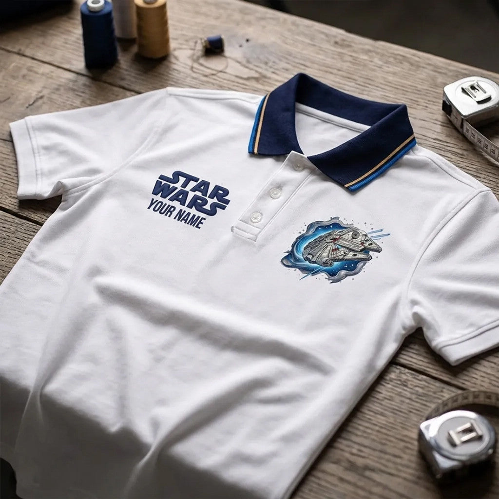 Personalized Star Wars 50th Anniversary Polo Shirt Star Wars Merch Present - Merchluma
