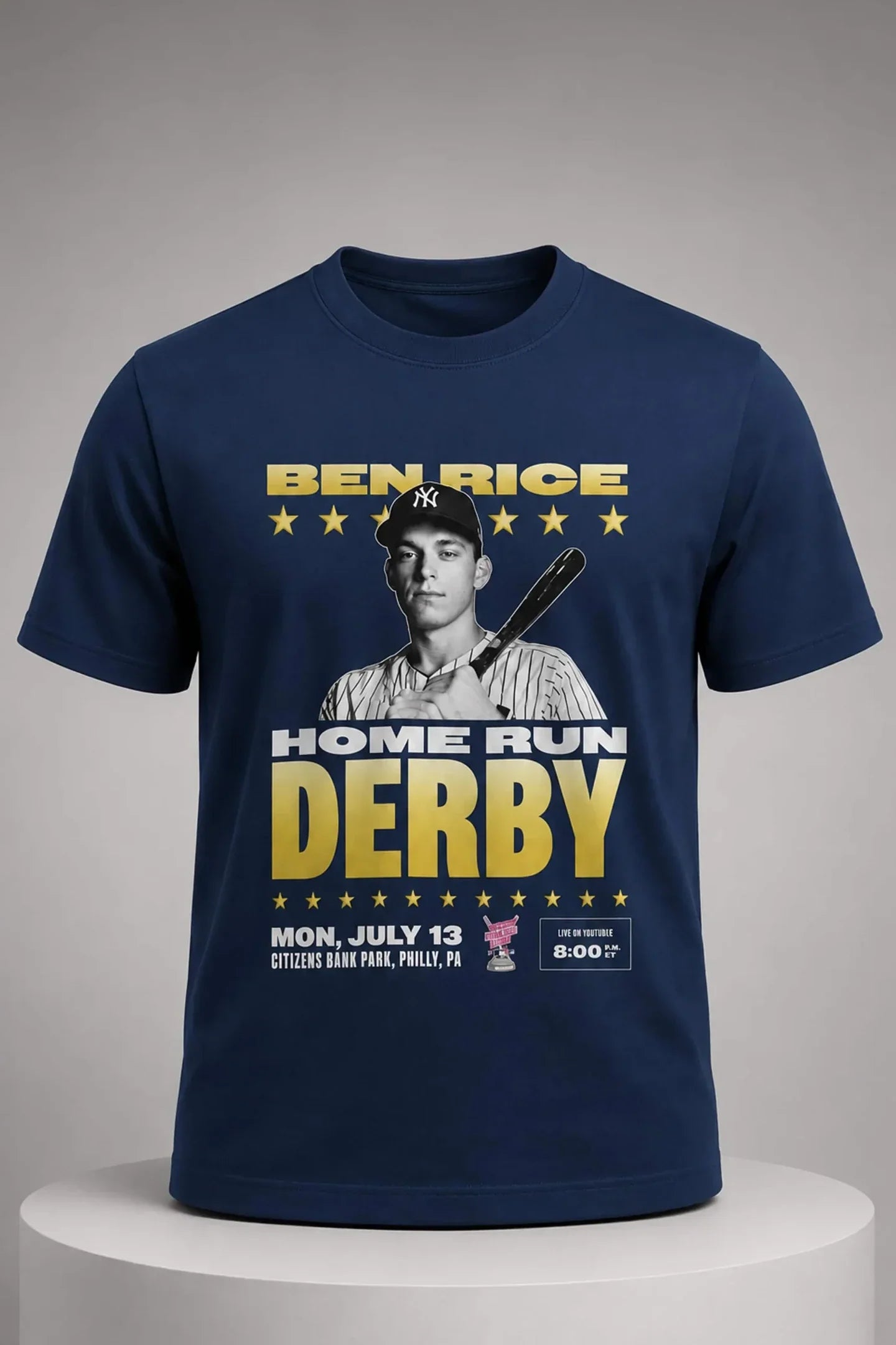 Ben Rice 2026 Home Run Derby T-Shirt NY Yankees Ben Rice Merch Present For Baseball Fans - Merchluma