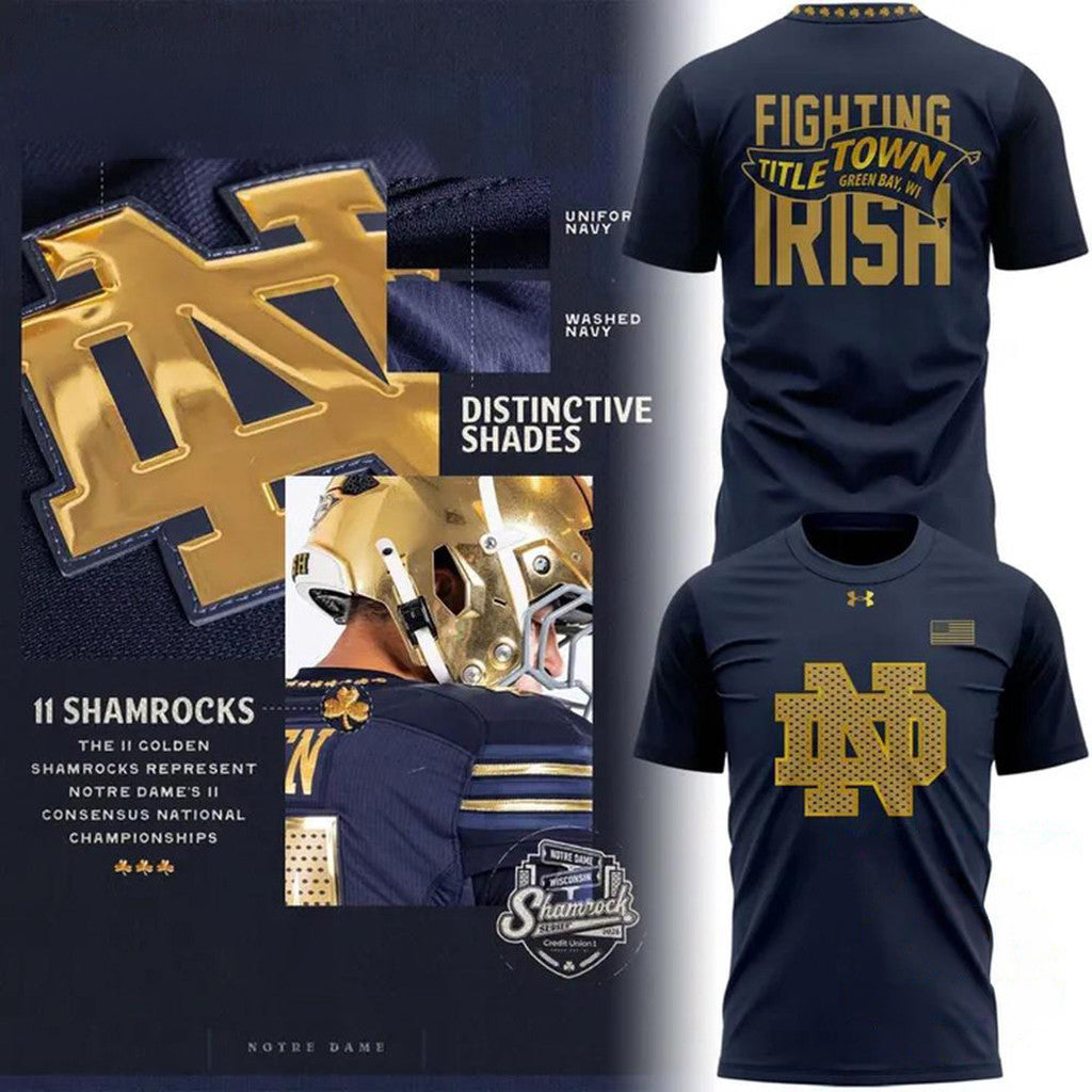 Notre Dame Fighting Irish 2026 Merch Shamrock Series T-Shirt Birthday Ideas For Brother - Merchluma