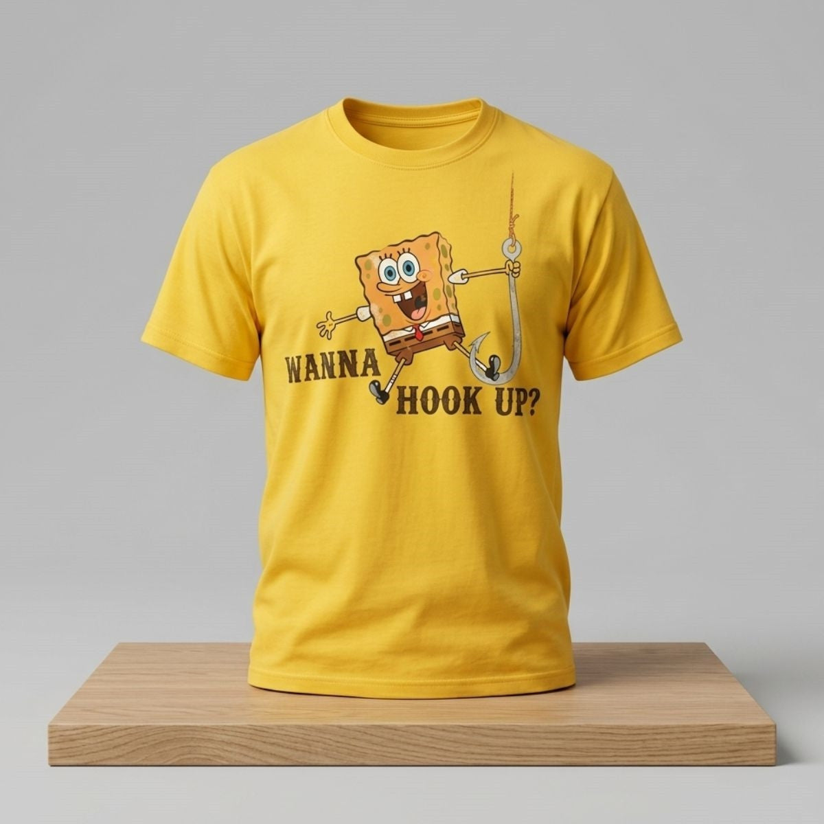 2026 SpongeBob Wanna Hook Up T-Shirt Funny Shirt Gifts Ideas For Friends - Merchluma