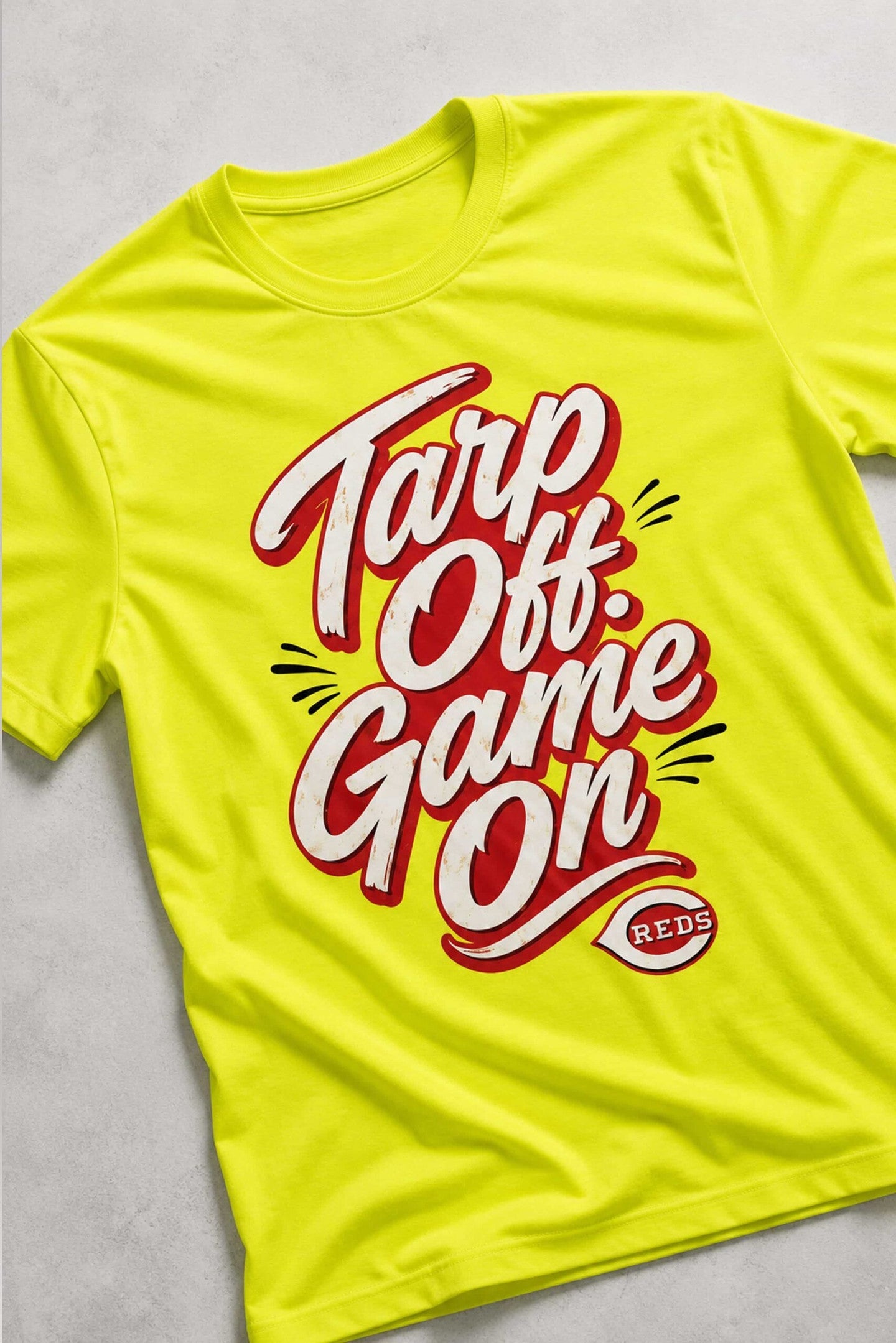 Cincinnati Reds Tarps Off Game On Shirt Reds Merch Gifts For Baseball Fans - Merchluma