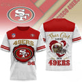 San Francisco 49ers Merch This Girl Loves Her 49ers T-Shirt Birthday Gift For Brother - Merchluma