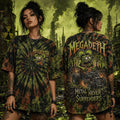 Megadeth Metal Never Surrenders Tie Dye T-Shirt Megadeth Metal Merch Gift For Wife - Merchluma