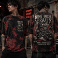 Nine Inch Nails Tie Dye Mascot T-Shirt Nine Inch Nails Built From Static Raised On Noise Merch - Merchluma