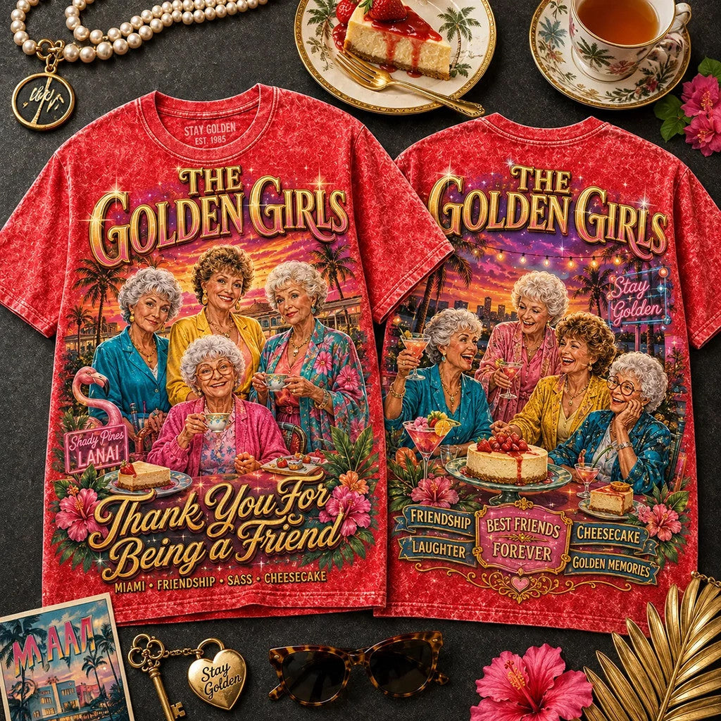 The Golden Girls Red Tie Dye T-Shirt Thank You For Being A Friend Shirt Useful Gift For Him - Merchluma