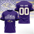 Personalized Baltimore Ravens Gameday T-Shirt Baltimore Ravens Merch Gifts For Teen Fans - Merchluma