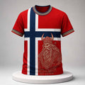 Norway Norge Football Viking Warrior Celtic Knot Flag 2026 Shirt Norway World Cup Merch Gifts - Merchluma