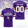 Personalized Minnesota Vikings Game Day T-Shirt Minnesota Vikings Merch Gifts For Brother - Merchluma