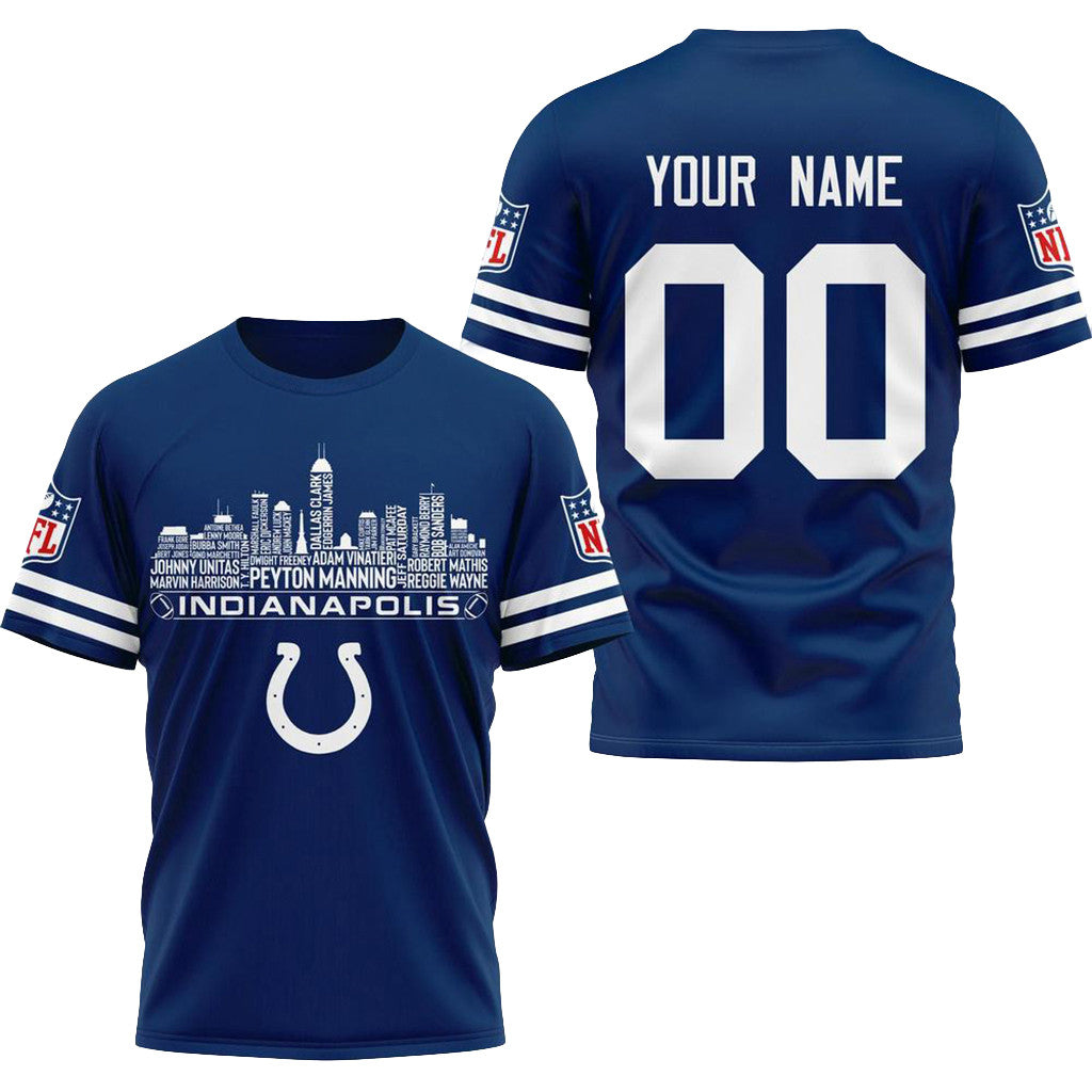 Personalized Indianapolis Colts Game Day T-Shirt Indianapolis Colts Merch Gifts For Brother - Merchluma