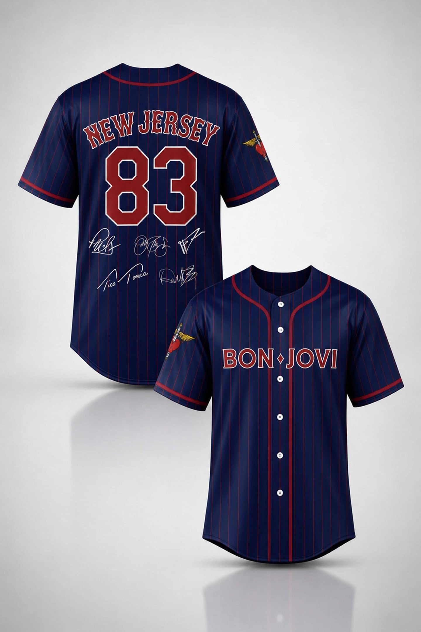 Bon Jovi Forever Tour 2026 Signature Baseball Jersey Bon Jovi Merch Gift For Music Lovers - Merchluma