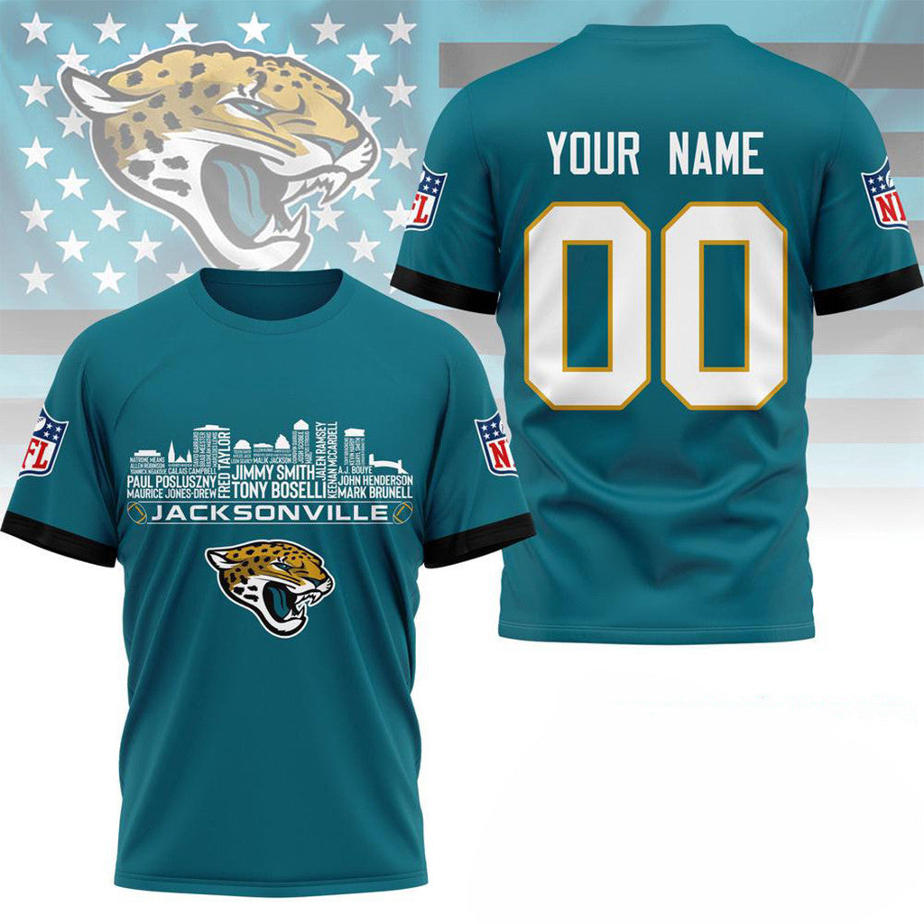 Personalized Jacksonville Jaguars Game Day T-Shirt Jacksonville Jaguars Merch Present For Him - Merchluma