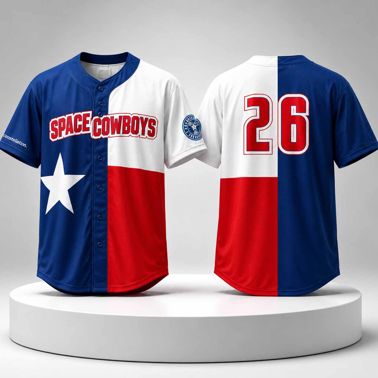 Sugar Land Space Cowboys Texas Flag Jersey 2026 Space Cowboys Merch Gift For Baseball Fans - Merchluma