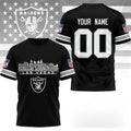 Personalized Las Vegas Raiders Game Day T-Shirt Las Vegas Raiders Merch Gift For Brother - Merchluma