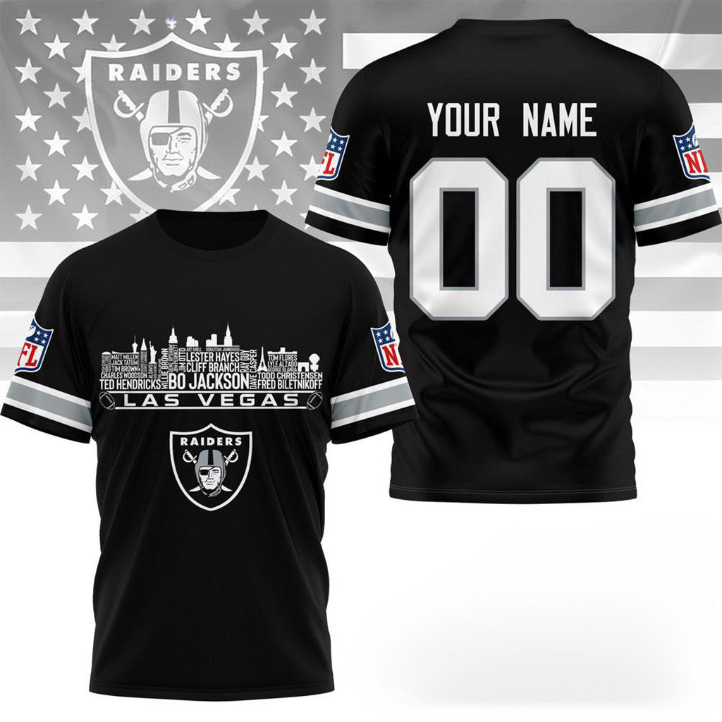 Personalized Las Vegas Raiders Game Day T-Shirt Las Vegas Raiders Merch Gift For Brother - Merchluma