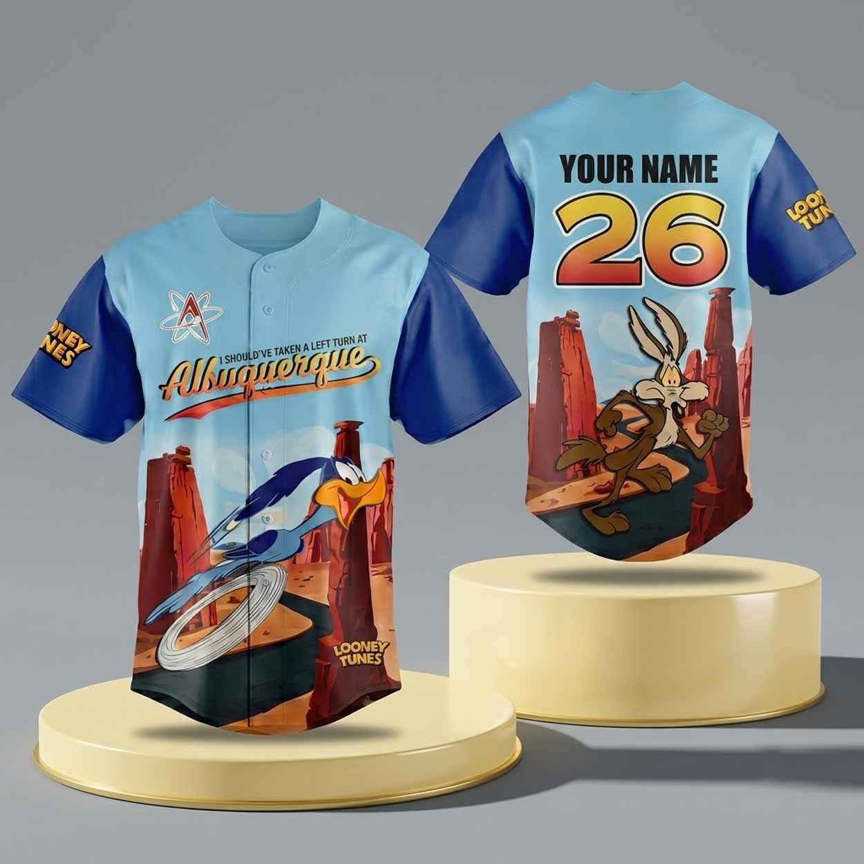 Personalized Albuquerque Isotopes Looney Tunes Jersey 2026 Isotopes Merch Gift For BFF - Merchluma
