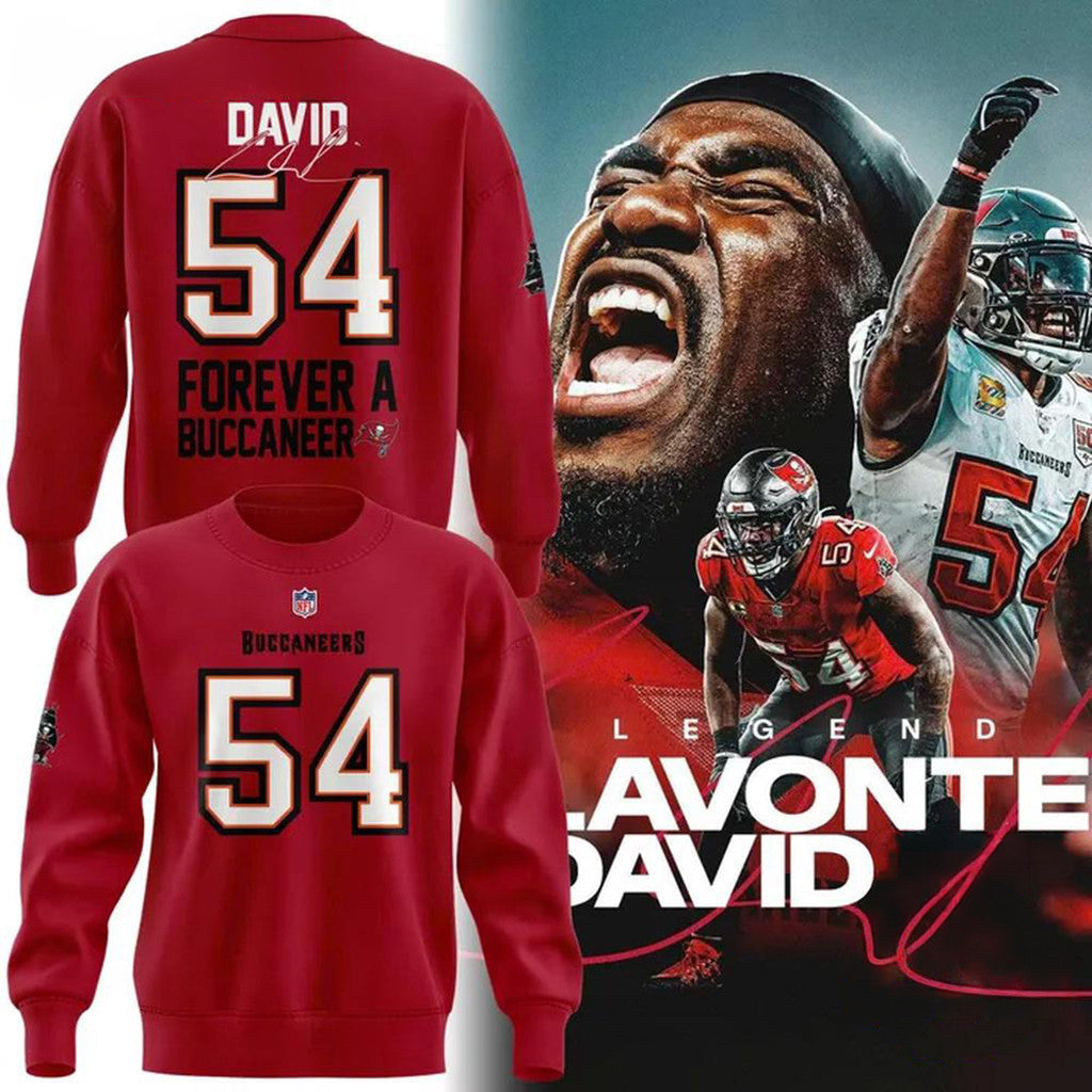 Tampa Bay Buccaneers Merch Lavonte David Forever A Buccaneer Sweatshirt Good Gifts - Merchluma