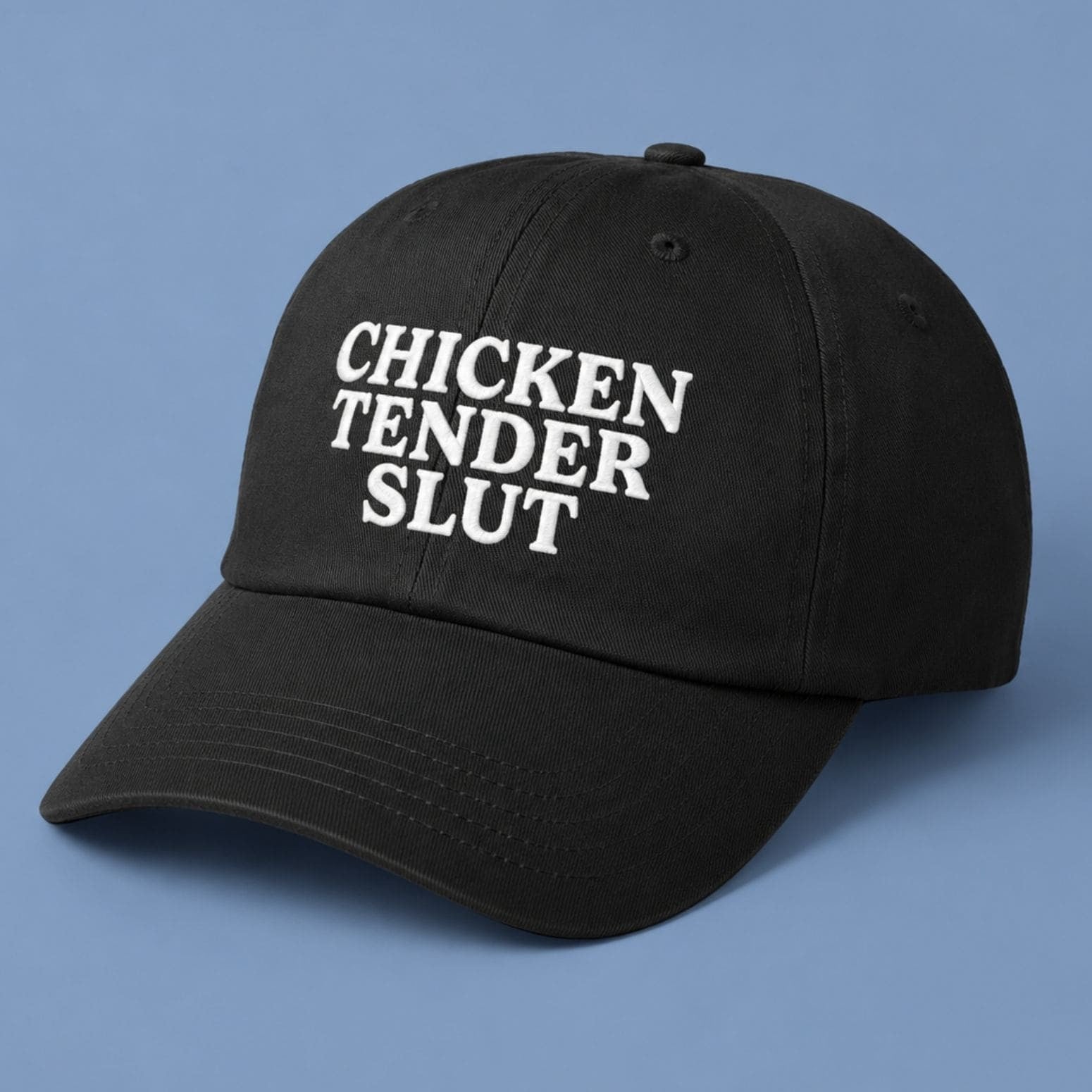 Chicken Tender Slut Hat Embroidered Funny Offensive Gen Z Meme Cap Gift For Friends - Merchluma