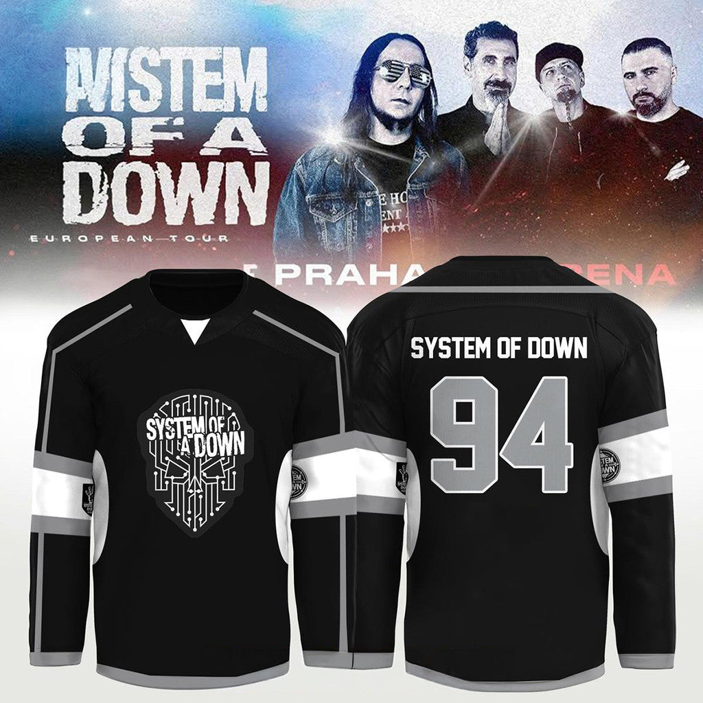 System Of A Down Stadium Tour 2026 Hockey Jersey System Of A Down Merch Fan Gift - Merchluma