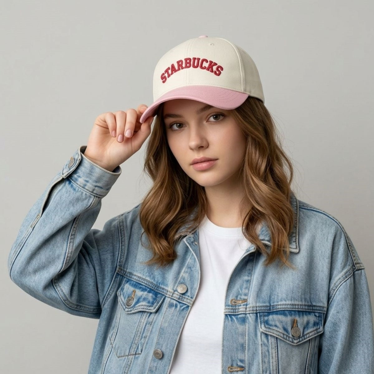 2026 Starbucks Drink Strawberry Summer Hat Embroidered Gift Ideas For Sisters - Merchluma