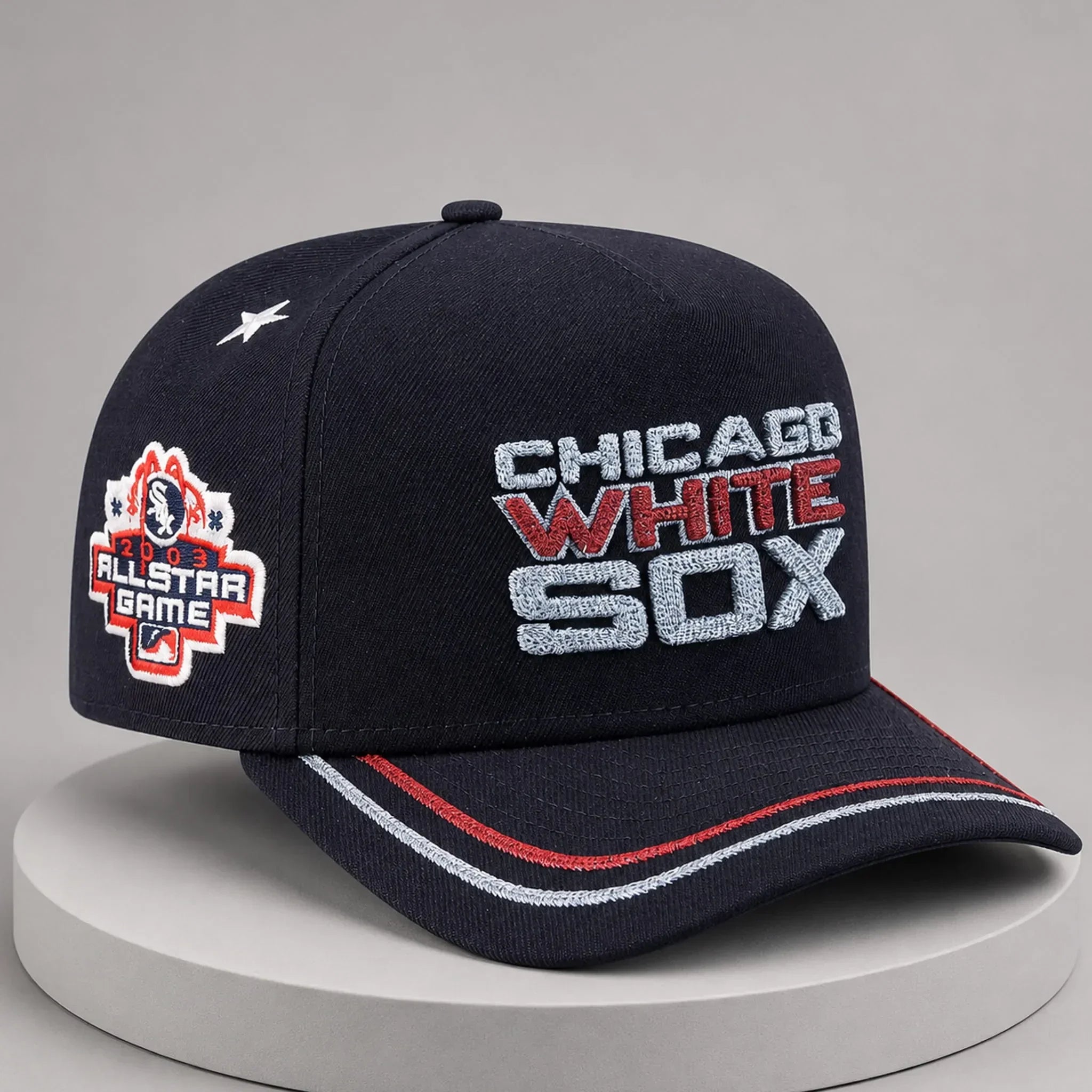 Chicago White Sox 2026 All-Star Game Navy Hat Embroidered White Sox Merch Gift For Brothers - Merchluma