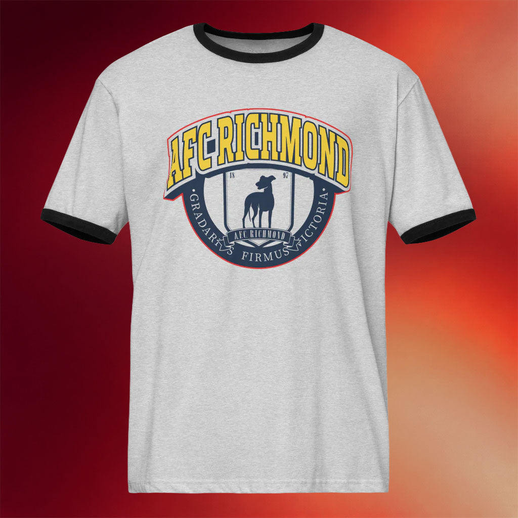 Ted Lasso Merch 2026 Ted Lasso AFC Richmond Crest Graphic Ringer T-Shirt Gift For Football Fan - Merchluma