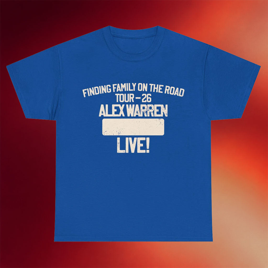 Alex Warren Tour Merch 2026 FFOTR Blue T-Shirt Alex Warren Shirt Presents For Music Lovers - Merchluma