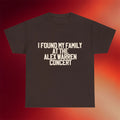Alex Warren Tour Merch 2026 I Found My Family At The Alex Warren Concert T-Shirt Fan Gifts - Merchluma