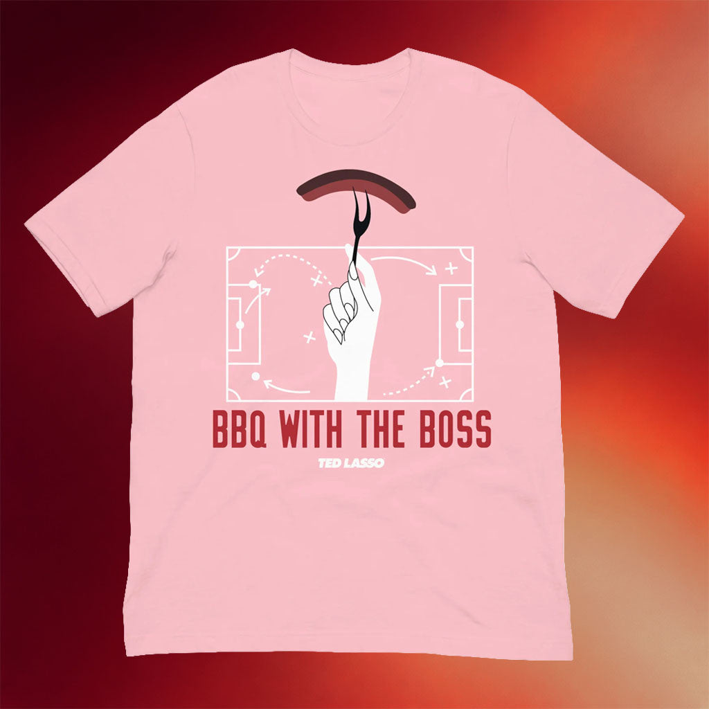 Ted Lasso Merch 2026 BBQ With The Boss T-Shirt Ted Lasso Sports Shirt Gift For Sisters - Merchluma