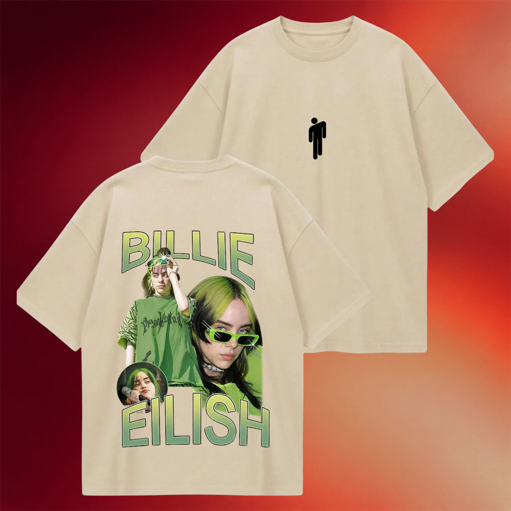 Billie Eilish Merch 2026 Billie Eilish Photo Vintage T-Shirt Cool Gifts For Music Lovers - Merchluma