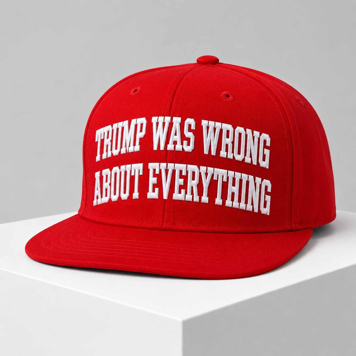 Marshawn Camese Trump Was Wrong About Everything Snapback Hat Embroidered Anti Trump Merch - Merchluma