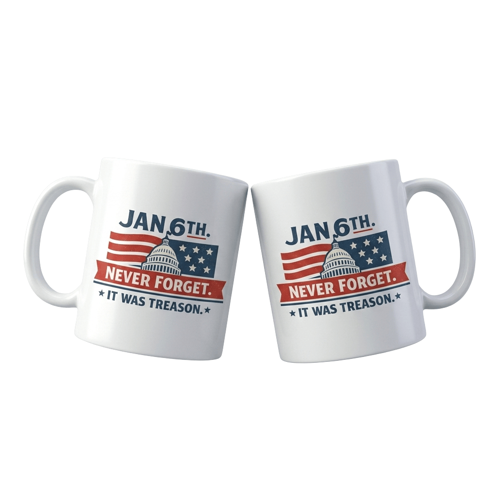 January 6th Never Forget It Was Treason Mug FDT Merch Support Democracy Gift Ideas - Merchluma