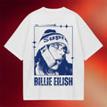 Billie Eilish Merch 2026 Billie Eilish White T-Shirt Music Gift Ideas For Guys - Merchluma