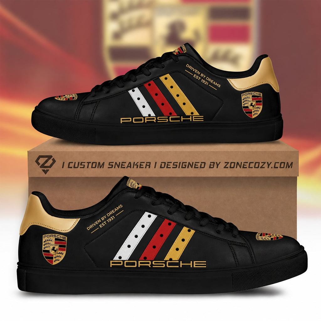 Pors Driven By Dreams Shoes 2026 Pors Merch Car Enthusiast Sneaker Gifts For Brothers - Merchluma