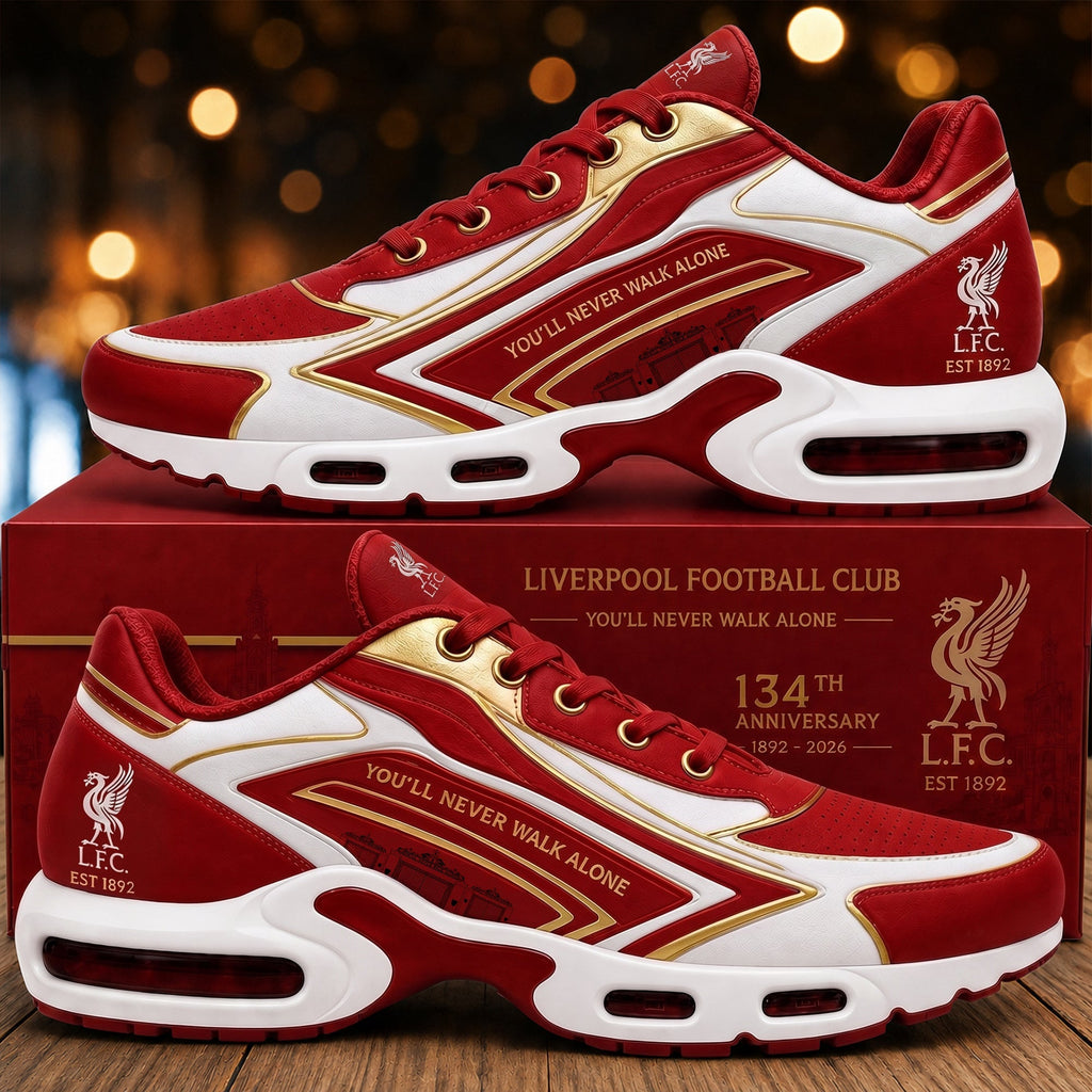 Liverpool FC 134th Anniversary 2026 Shoes Sneakers LFC Merch Present For Husband - Merchluma