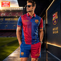 Personalized FC Barcelona 2026 Polo Shirt And Shorts Set Football Fan Gear Gift For Husband - Merchluma