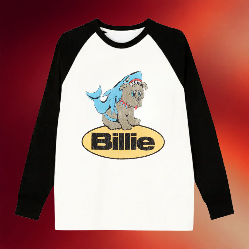 Billie Eilish Merch 2026 Billie Shark Raglan Shirt Hit Me Hard And Soft Tour Merch Gift For Fan - Merchluma