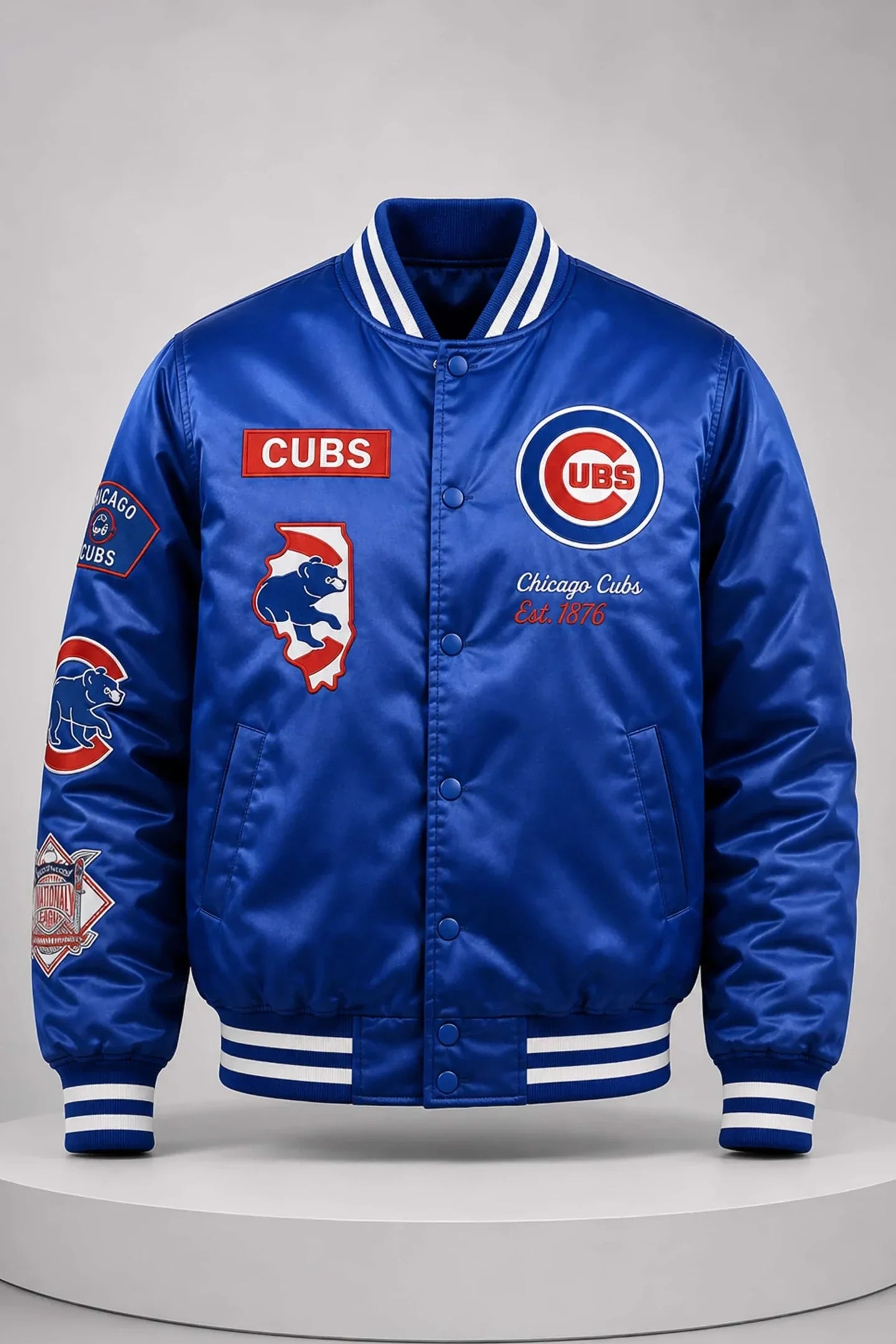 2026 CM Punks Chicago Cubs Varsity Jacket Cubs Merch Birthday Gift Ideas For Husband - Merchluma