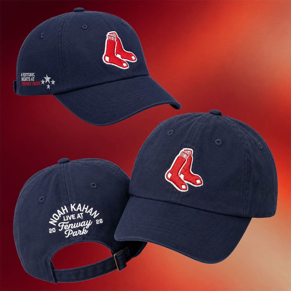 Noah Kahan Merch 2026 Noah Kahan Fenway Park Red Sox Hat Embroidered Noah Kahan Fenway Merch - Merchluma