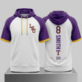 2026 Texas Rangers LSU Short Sleeve Hoodie #8 Smith Rangers Merch Gift For Baseball Fans - Merchluma