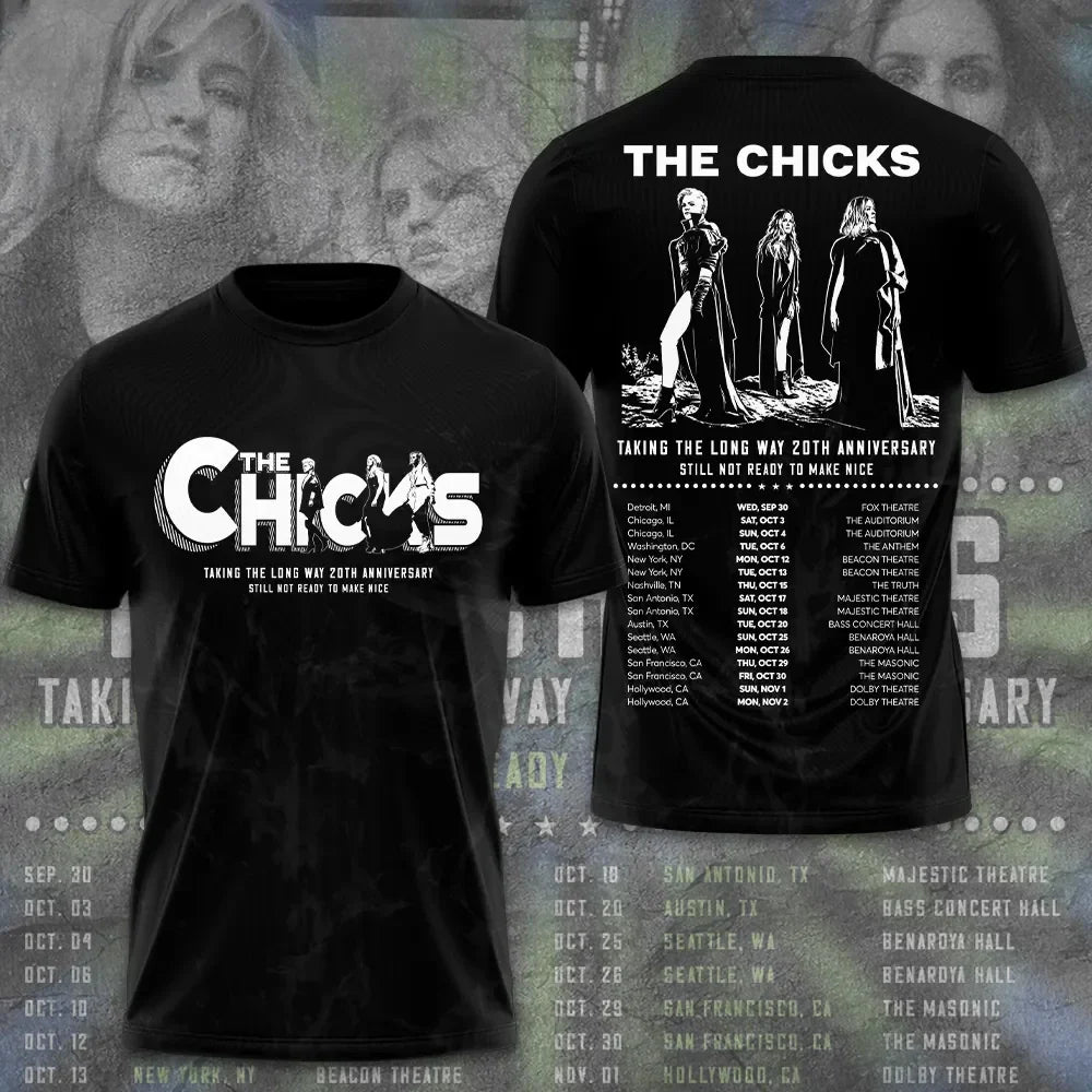 The Chicks 20th Anniversary Tour 2026 T-Shirt The Chicks Merch Best Gifts For Music Lovers - Merchluma