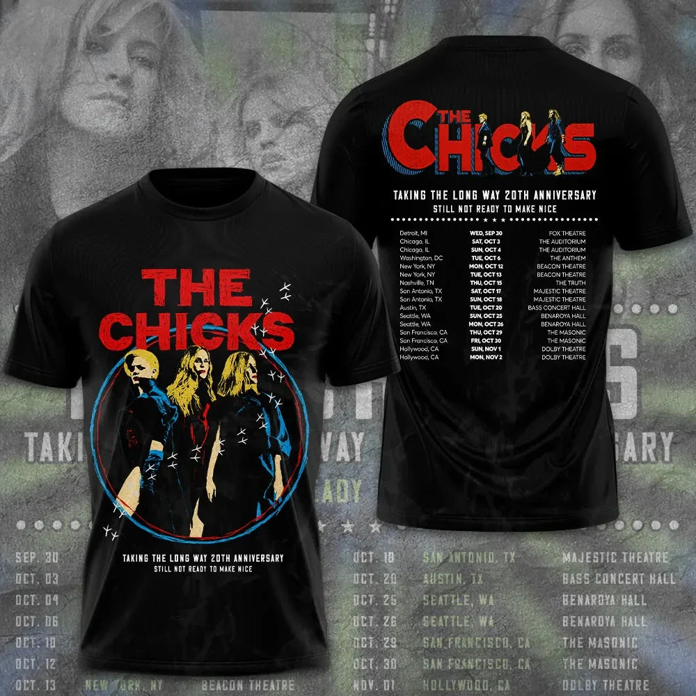 The Chicks 20th Anniversary Tour 2026 T-Shirt The Chicks Merch Gifts For Music Lovers - Merchluma