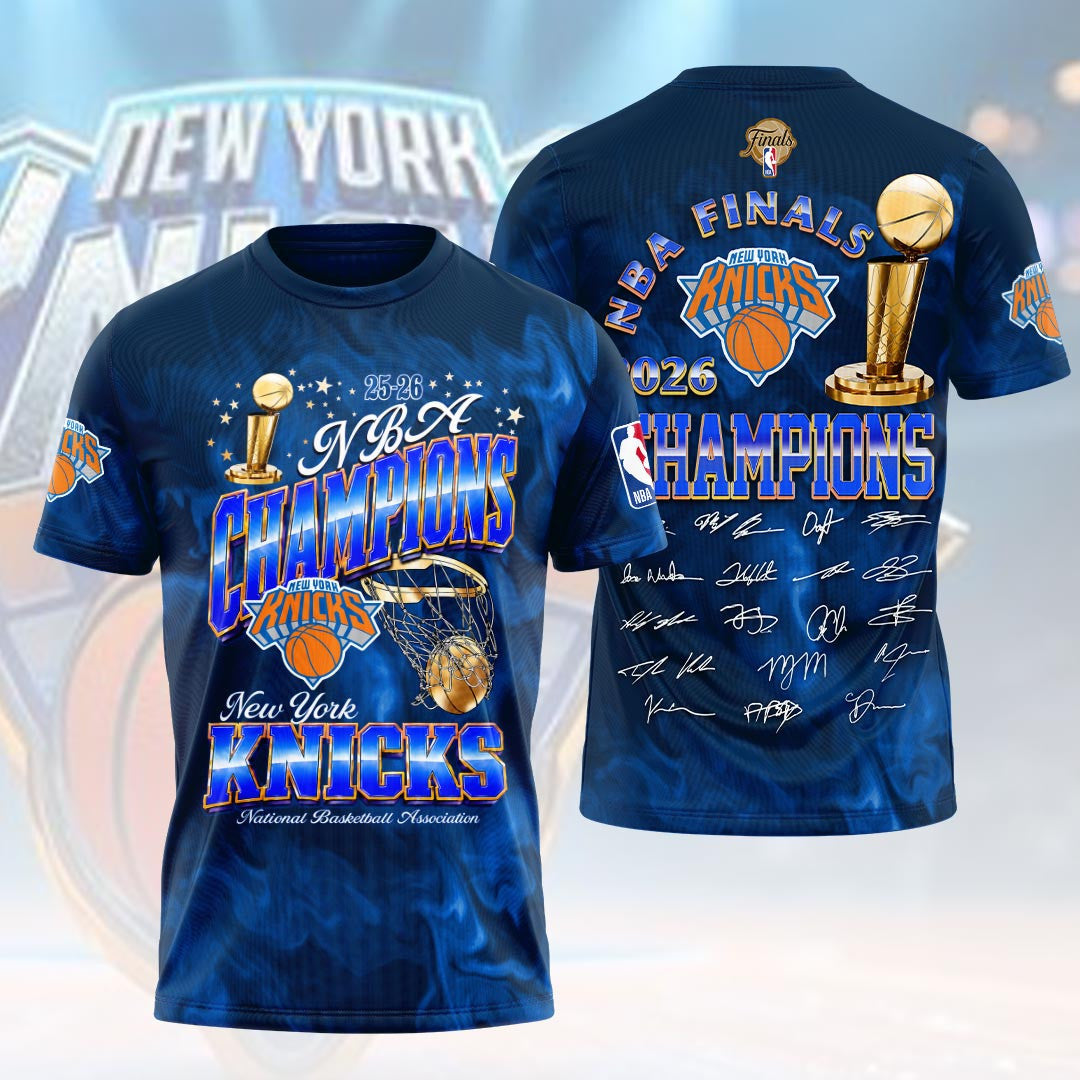 New York Basketball Merch New York Knicks 2026 Finals Champions Shirt Basketball Clothing - Merchluma