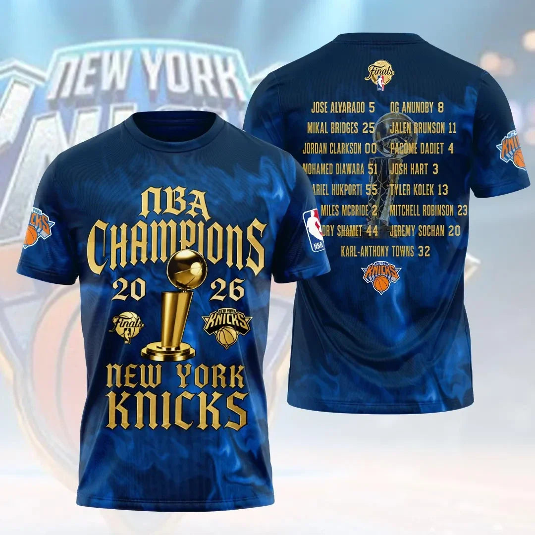 New York Basketball Merch New York Knicks 2026 Finals Champions Shirt Basketball Enthusiast Gifts - Merchluma