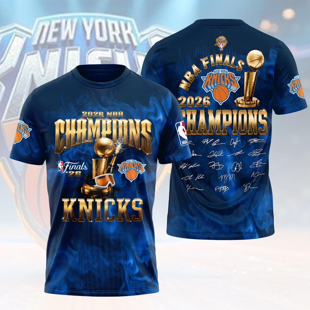 New York Basketball Merch New York Knicks 2026 Finals Champions Shirt Basketball Fan Clothes - Merchluma