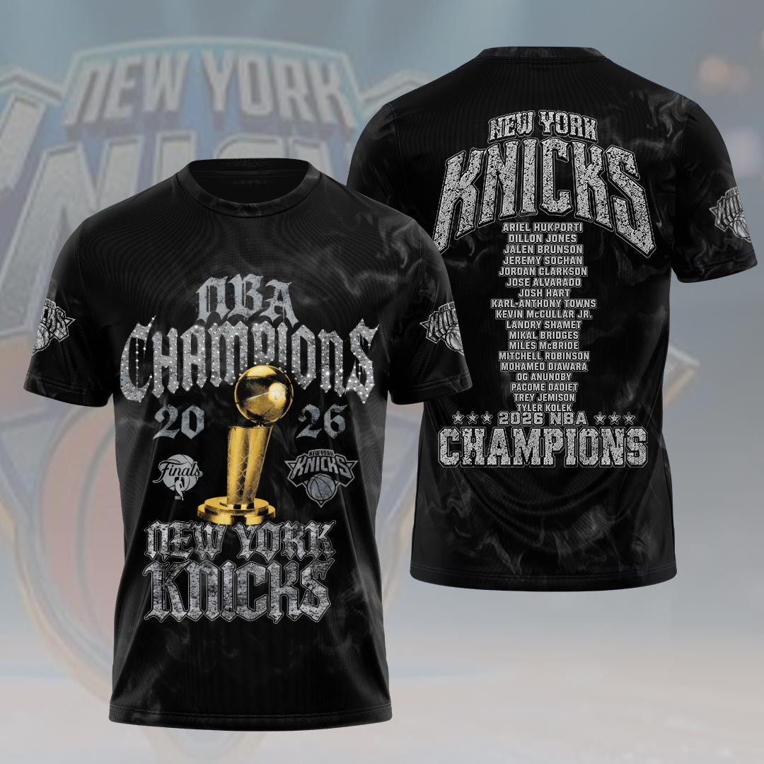 New York Basketball Merch New York Knicks 2026 Finals Champions T-Shirt Present For Him - Merchluma